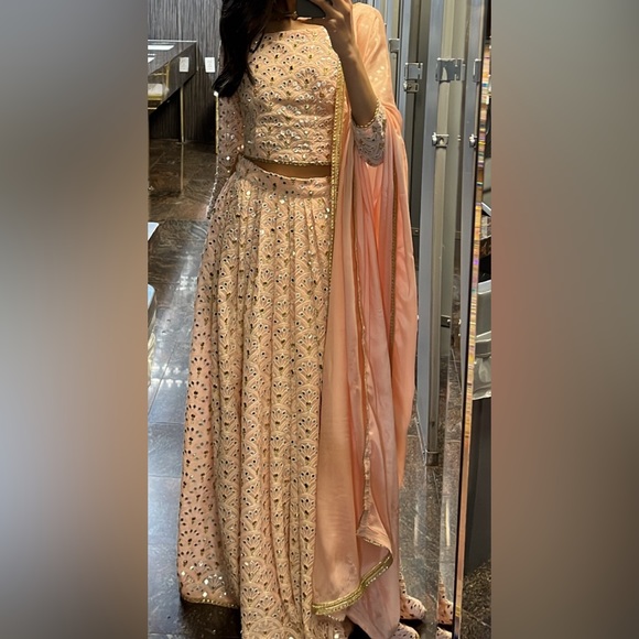 Indian Lengha Set - 3 piece - Picture 1 of 10